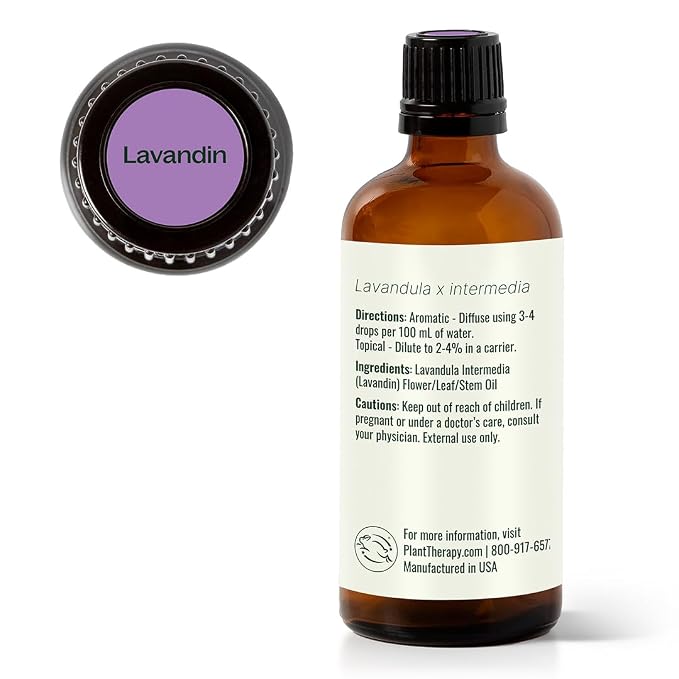 Plant Therapy Lavandin Essential Oil 100 mL (3.3 oz) 100% Pure, Undiluted, Therapeutic Grade
