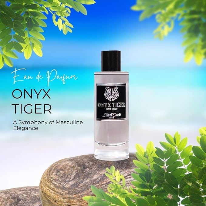Diane Castel Onyx Tiger - Citrus Woody Fragrance - Cologne for Men - Mens Cologne - Opening Notes of Lavender, Pear, Sage, and Bergamot - 3.3 oz