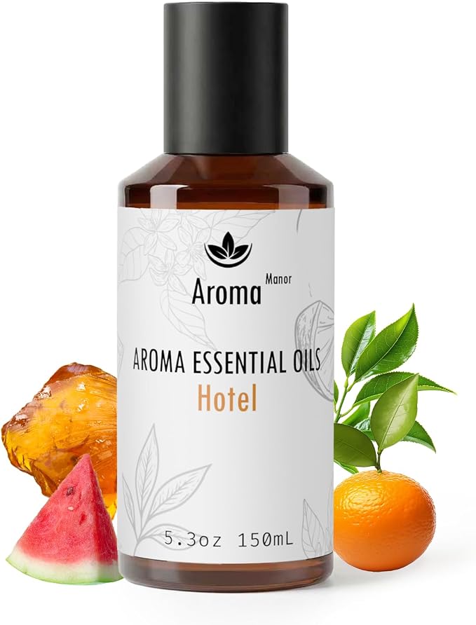 Hotel Diffuser Oil - Inspired by Luxury Scent - Essential Oils Blend (Clementine and Santal) - Luxury Aromatherapy Oil for Waterless Diffuser, Humidifier, Ultrasonic & Reed - 150mL
