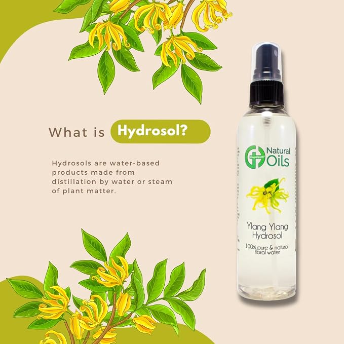GreenHealth Ylang Ylang Hydrosol (Floral Water) - 32 fl oz Plastic Jug w/Cap - 100% Pure (NOT Oil)