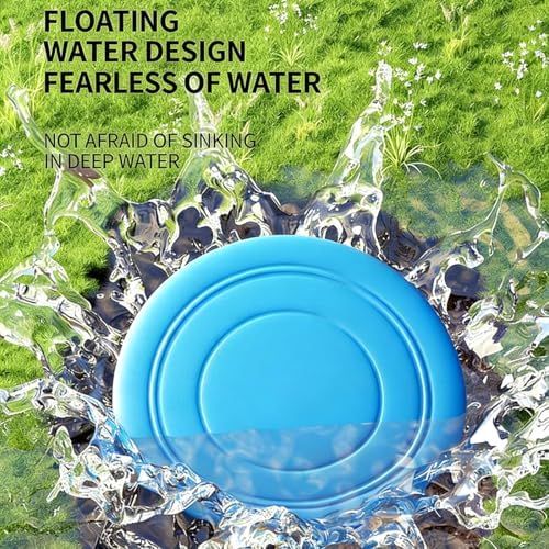7 Inch Dog Flying Disc, Water Floating Flyer, Puppy Flyer Toy React Faster Training Interactive Toys for Small Medium Dog, Lightweight Durable and Water Resistant Floating Saucer, 5 Pack