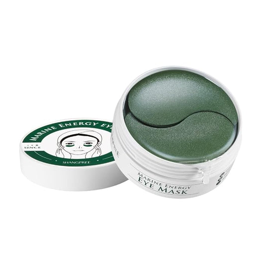 SHANGPREE Marine Energy Eye Mask (Eyepatches) 30 Pairs, Hydration & Soothing Relief, Spirulina & Marine Complex, Sooth & Revive Tired Eyes, Cooling & Refreshing, for Sensitive Skin