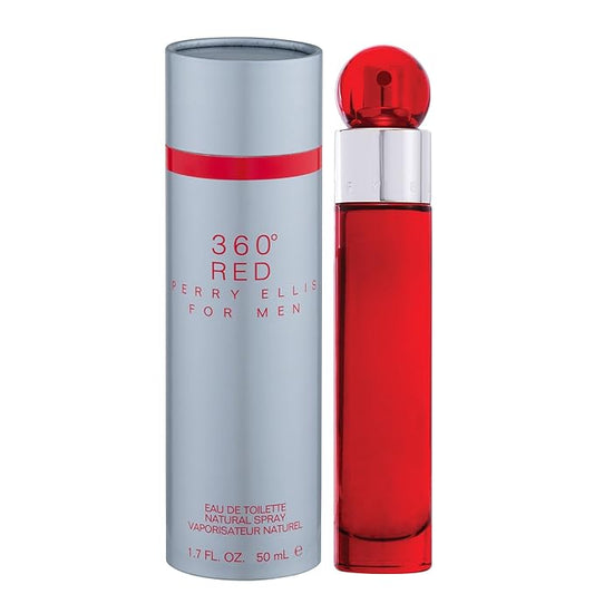 Perry Ellis 360 Red Men Eau De Toilette Spray, 1.7 Ounce, 1.7 Fl. Oz