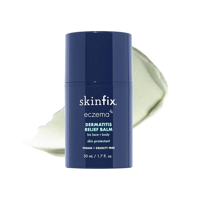 Skinfix Dermatitis Relief Balm - 1.7 fl oz - Proven Effective as 1% Hydrocortisone - Relieves Eczema & Itch - Accepted by the National Eczema Association - Steroid Free - Vegan, Cruelty Free