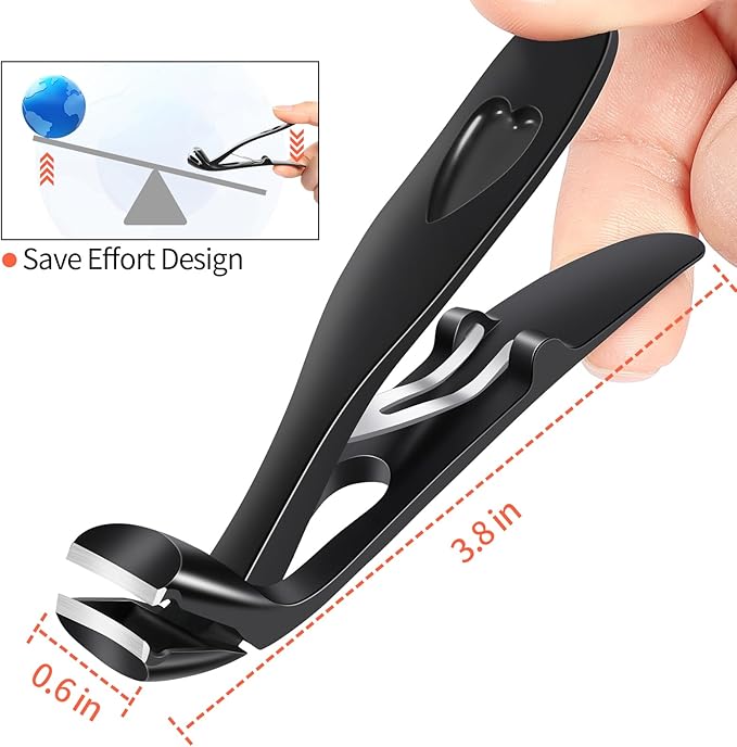 Stocking Stuffers Gifts for Men Adults Seniors, Nail Clippers with Catcher, Christmas Gifts for Men Dad Boyfriend Teens Him, Heavy Duty Clipper for Mens Women Seniors