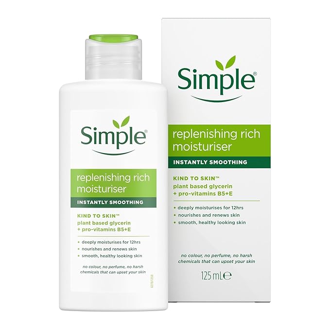6 x Simple Kind to Skin Replenishing Rich Moisturiser 125ml