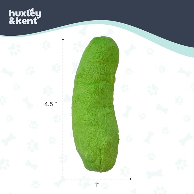 Huxley & Kent Plush Crinkle Catnip Cat Toy, Pickle