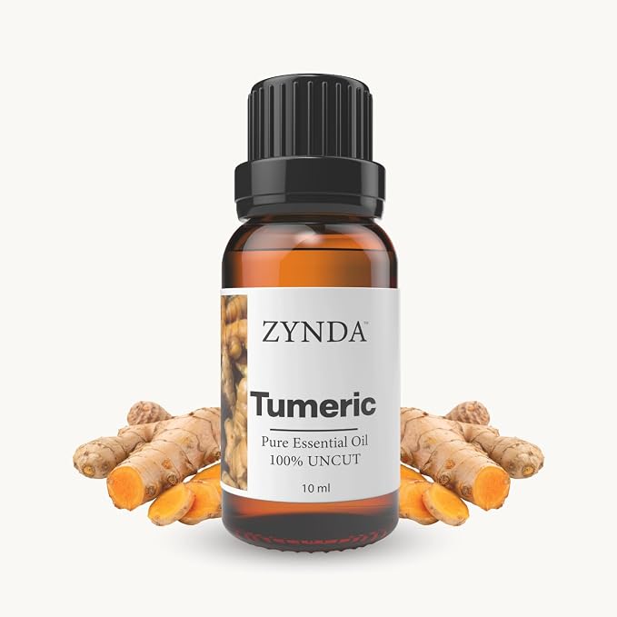 Turmeric Oil for Skin, Pure & Natural Essential Oils – 3rd Party Lab Tested Organic Turmeric Oil for Face & Body, Premium Face Serum for Glow, Hair Nourishment & Relaxing Aromatherapy, 10ml Bottle