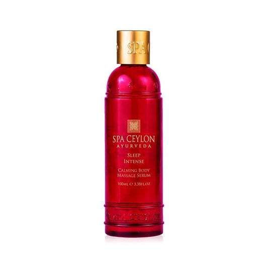 SPA CEYLON Sleep Intense Calming Body Massage Serum – Ayurveda Body Oil with Neroli, Lavender & Ylang Ylang – Natural Calming Massage Oil with Coconut, Almond & Rice Bran – 100ml