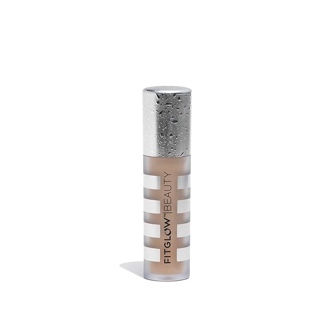 Fitglow Beauty Conceal+ | Vegan Full Coverage Concealer Skincare with Vitamin K + Green Tea | Corrects Dark Circles, Blemishes & Redness | Non-Creasing, Natural Finish | C4.5-6g