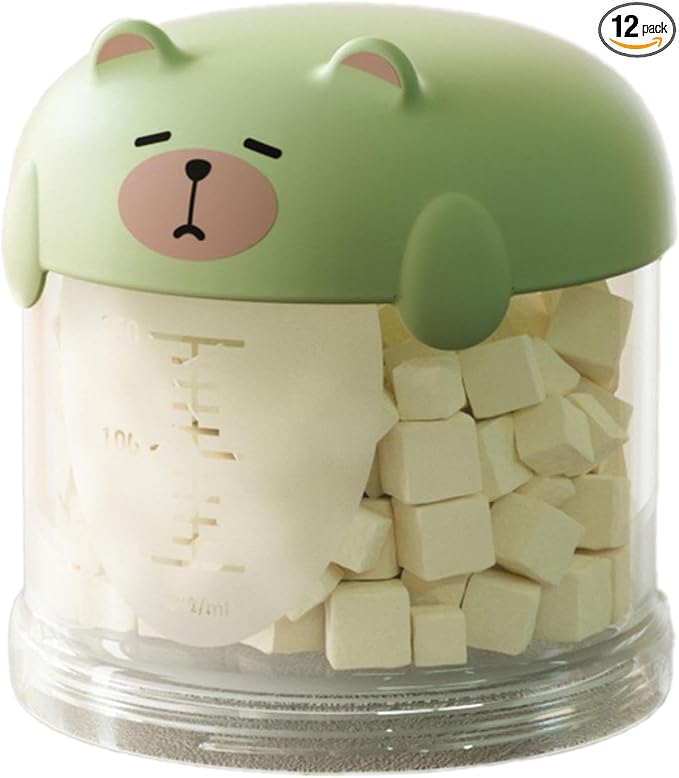 Outdoor Dog Treat holder Airtight, 2025 New Upgrade Large Cute Dog Treat Jar with Lids, Classified Storage Pet Food packaging Jar Treat Bottle, Multi-functional Multi-layer Dispenser (Green, 1 Layer)