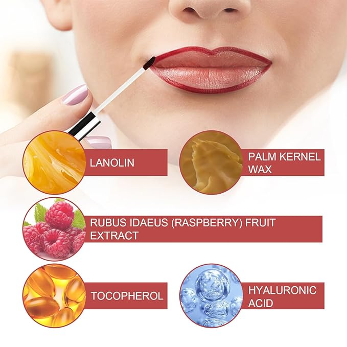 3PCS Peel Off Lip Liner Set,Long Lasting Lip Stain Peel Off,Waterproof Stay On All Day,Transfer-Proof,Highly Pigmented,Natural Instant Lipstick
