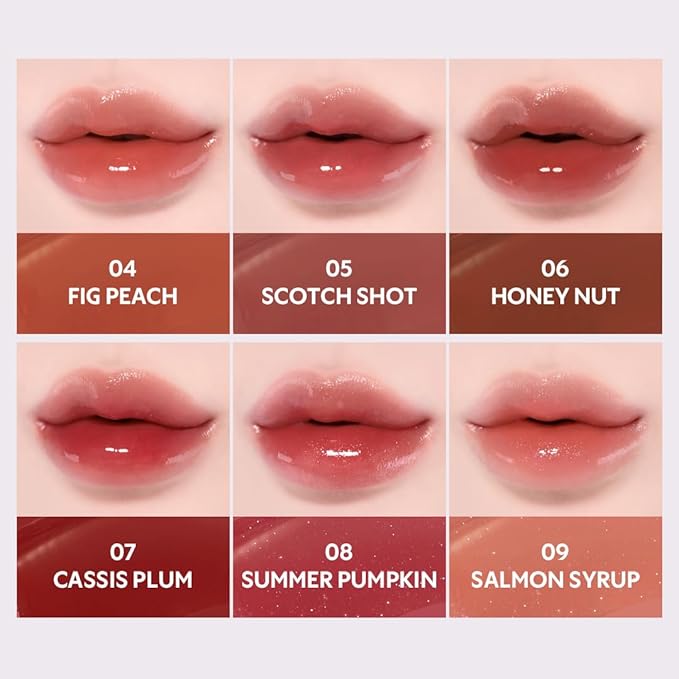 TIRTIR Waterism Tinted Lip Gloss #07 Cassis Plum, 0.14 Fl Oz – Kiss Ready Lipgloss, 12H Long Lasting Non Sticky Natural Tinted Glow Korean Multiuse Cheek and Lip Tint for Women gift