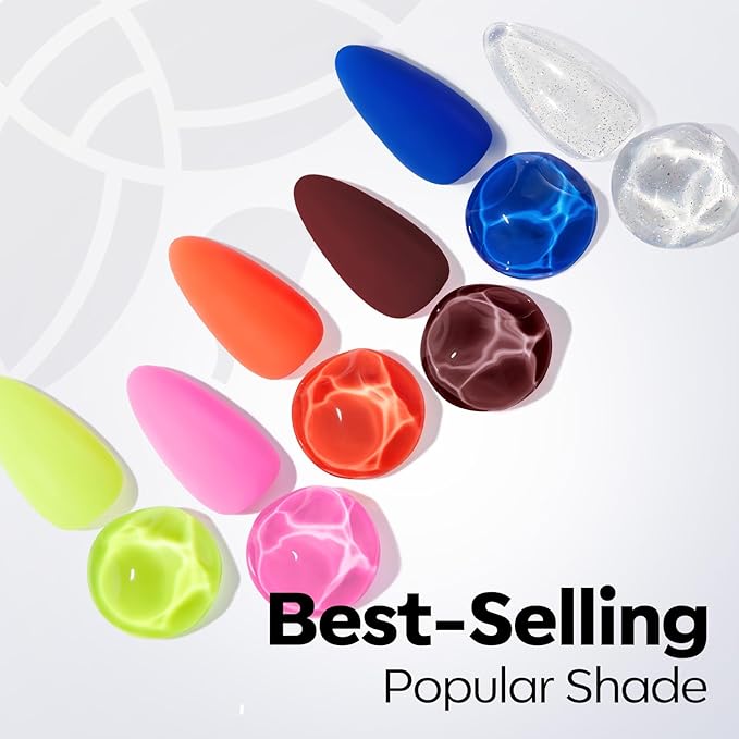 modelones Green Gel Nail Polish Apple Green Gel Polish Summer Nail Poish Soak Off Pastel U V Nail Design Salon DIY Manicure 15 ML