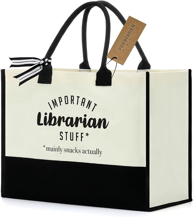 FORBIDDEN PAPER Gifts Tote Bag Important Stuff Tote Gift Gifts Birthday for Shopping Bag Grocery Bag Utility Tote
