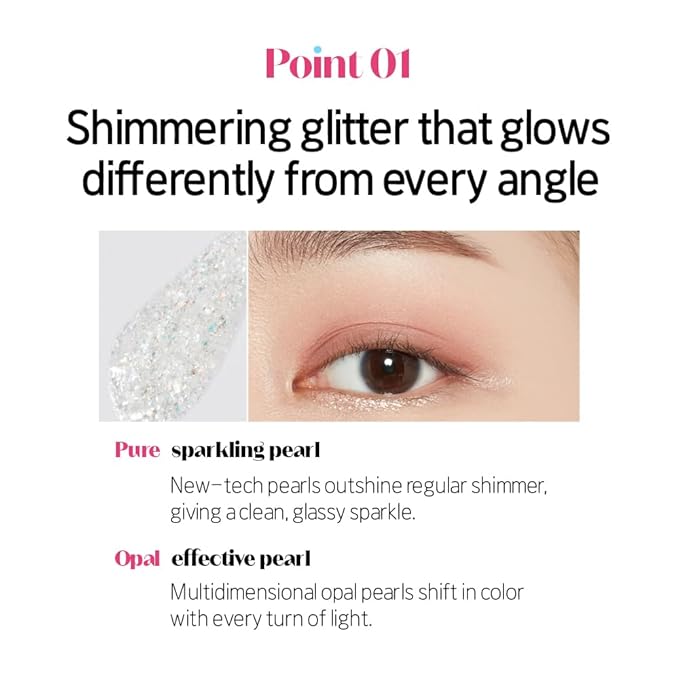 ETUDE Tear Drop Eye Liner #4 Sun Light (21AD) | Long-Lasting Liquid Glittering Eye Liner to Make Your Eyes Sparkle | K-Beauty