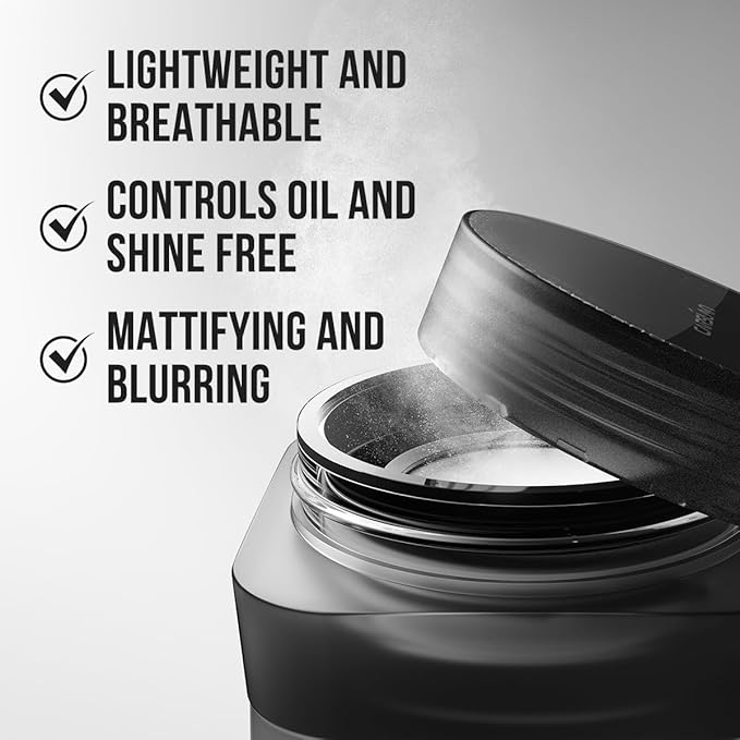 CARSLAN Soft Focus Loose Setting Powder, Waterproof, Matte, Oil Control, Shine Free, Talc-Free Face Powder Makeup, 24H Longwear Finishing Powder, N01 Natural for Medium & Tan