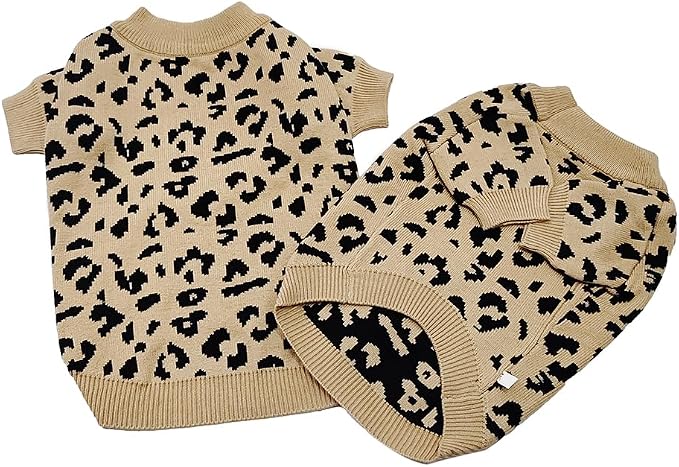 Everything Chic Luxury Dog Sweater – Soft Knit Designer Pet Outfit for Small Dogs & Puppies, XS–L, Stylish Warm Clothing for Yorkies, Chihuahuas, Dachshunds, Maltese, French Bulldog