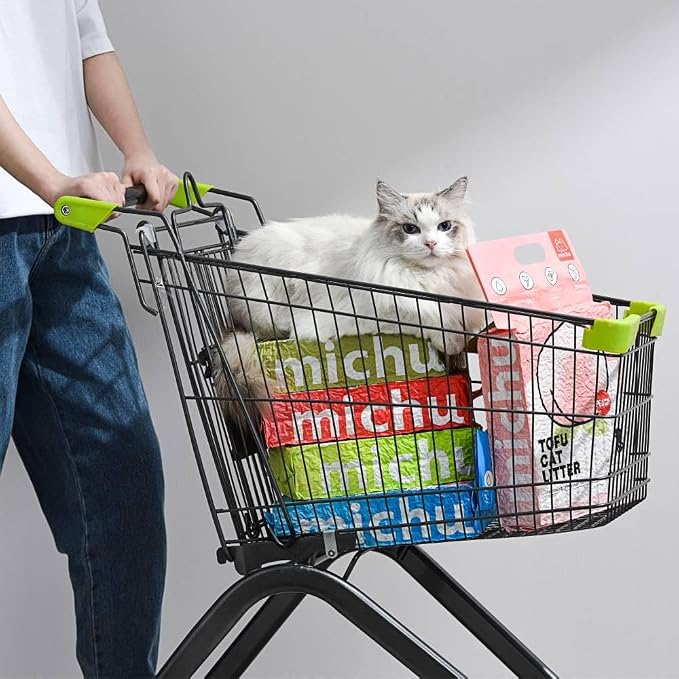 Michu Tofu Cat Litter Natural Clumping Tofu Cat Litter, Fast Clumping and Easily Scoop-able 5.5lb/88oz 5 Scents - Peach, 2 Pack