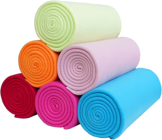 ZYFZCYBL Fleece Blanket Bulk Pack of 6 Cozy Fleece Throw Blankets 50x60 Warm Soft Lightweight Breathable Pet-Friendly for Bed Sofa Camping Wedding Gifts（Assorted 4）