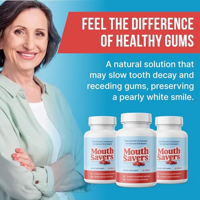 MOUTH SAVERS - 5-in-1 Advanced Oral Health Support - Fast-Acting, Easy-to-Use Solution Pack of 6
