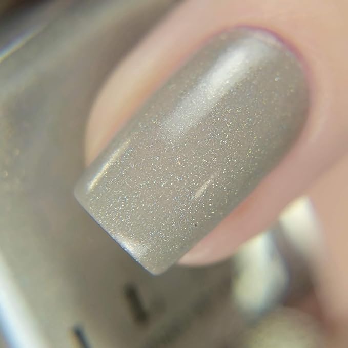ILNP Set in Stone - Creamy Greige Holographic Nail Polish