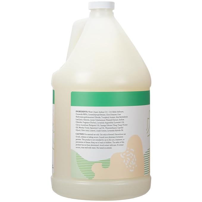 Ginger Lily Farms Botanicals Conditioning Liquid Hand Soap Refill, 100% Vegan & Cruelty-Free, Basil Scent, 1 Gallon (Pack of 4)