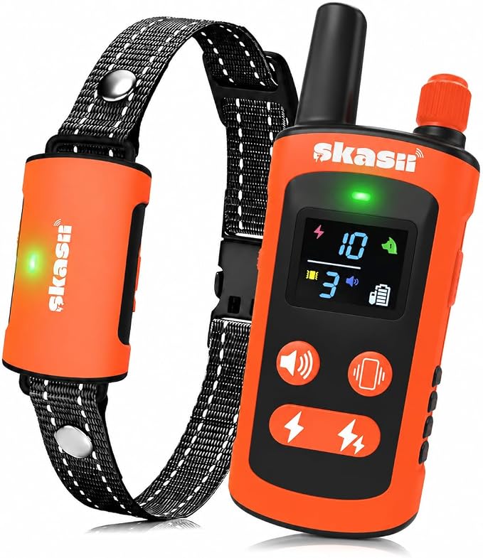 Dog Training Collar with Remote, for Small Medium Large Dogs, Orange