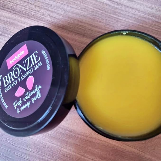 Fresh Watermelon and Mango Instant Tanning Jam BRONZIE 6.8 Fl. Oz (200 ml) | Perfect for Tanning Beds & Outdoor Sun - Speed up your Tanning Game!