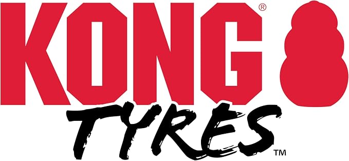 KONG Extreme Tires Most Durable Natural Rubber Chew & Fetch Toy - Treat Dispenser Dog Tire Toy - Pet Supplies for Outdoor & Indoor Play - for Medium/Large Dogs (Pack of 2)