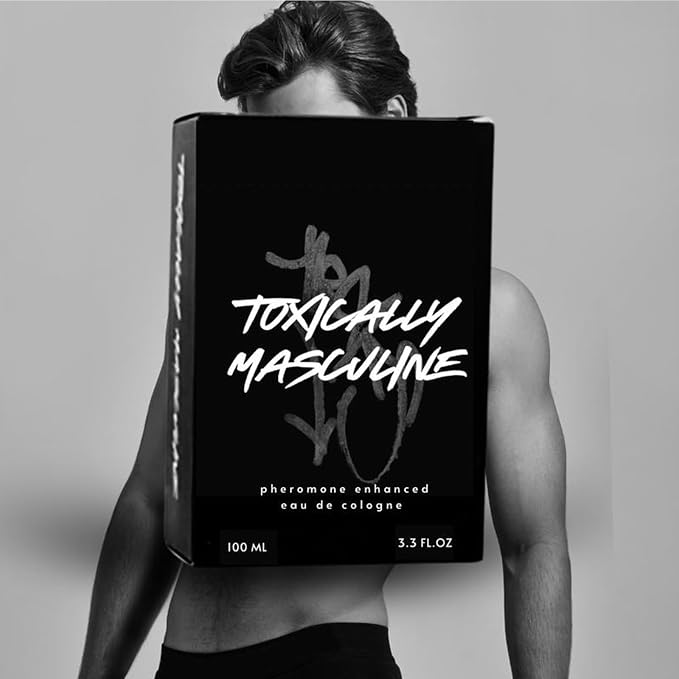 Toxically Masculine - Pheromone Infused Eau de Cologne (100 ml) Long Lasting Fragrance Bold Scent colognes men