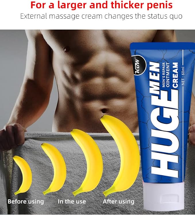 Huge Men XXL Massage Enlargement Gel - Extra Size Power Repair Cream Oil for Huge Enhanced Size, Enlarge Thickness, Strength, and Prolonged Performance (Huge Men XXL)
