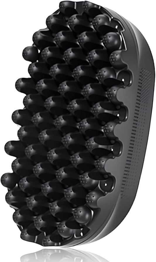 Rubber Curling Hair Brush，Premium Twist Tool for Afro Hair，Ideal for Curly, Coiled, 4C Hair，Quick & Easy Styling，Black