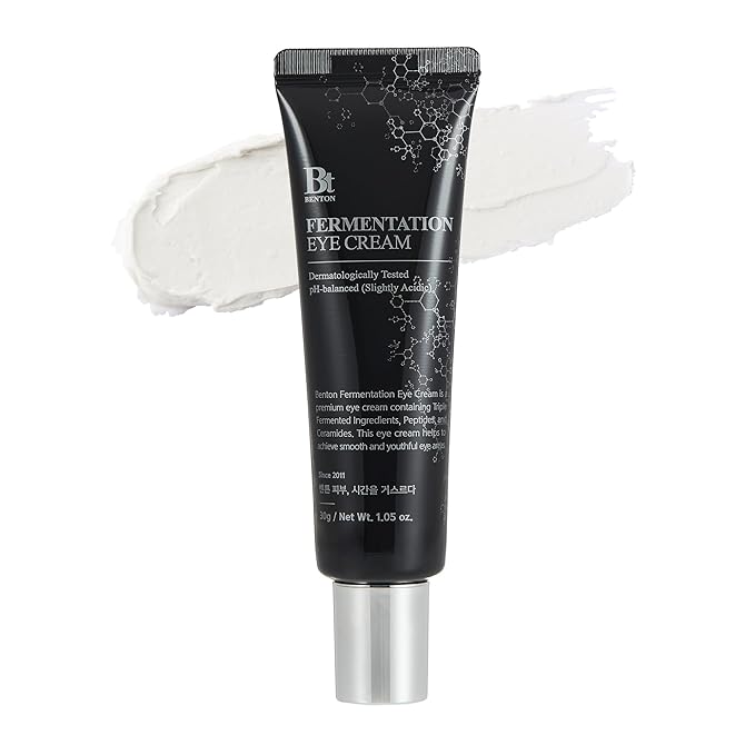 BENTON Fermentation Eye Cream New Version (1.05 oz.) - Galactomyces & Bifida Ferment Anti-Wrinkle Eye Treatment Cream, Dark Circles & Puffiness & Under Eye Bags