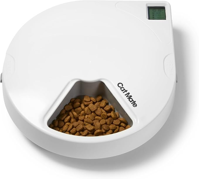 Cat Mate C500 Automatic Digital Pet Feeder for Dogs and Cats BPA and BHT Free with Ice Packs