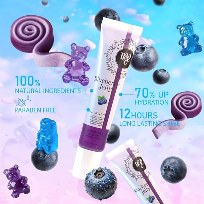 ROSÉE & CO Rosee Lip Gloss Vegan & Cruelty Free Treatment, Professional Make up, Long Lasting Glossy with Shea Butter, Moisturize, Protect & Smooth, High Shine, Non-Sticky - Set of 8-1