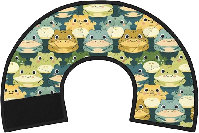 Cute Cartoon Smart Frog for Adjustable Cat Cone Collar