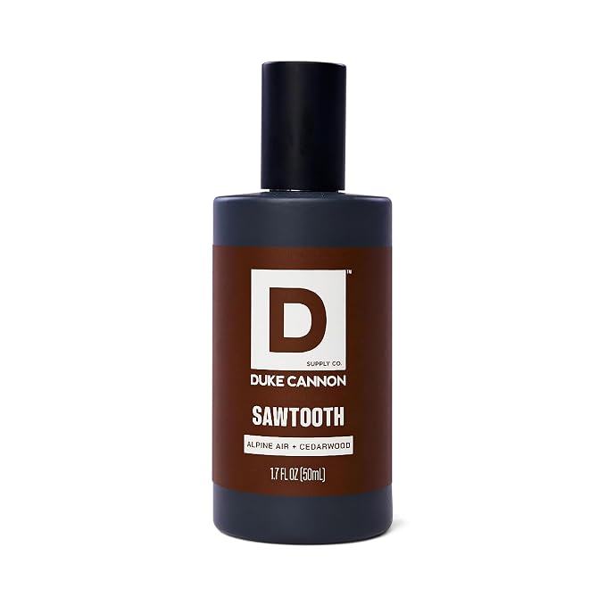 Duke Cannon Proper Cologne Sawtooth | Men's Eau de Parfum | Alpine Air and Cedarwood | Fresh, Woodsy, Long-Lasting Scent | 1.7 fl oz