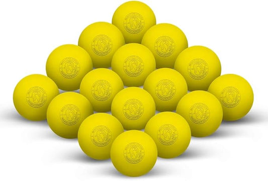 Signature Lacrosse Ball Set - Packs of 2, 4, 8, 12, and 100 - No Chemical Smell Massage Balls, Myofascial Release Tools, Back Roller, Muscle Knot Remover