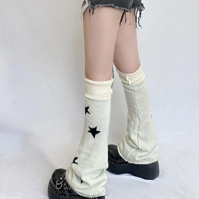 Sexybody Women's Leg Warmers Fashion Knit Warmers Long Socks Cute Y2K Kawaii Japanese Lolita Harajuku Accessories for Girls