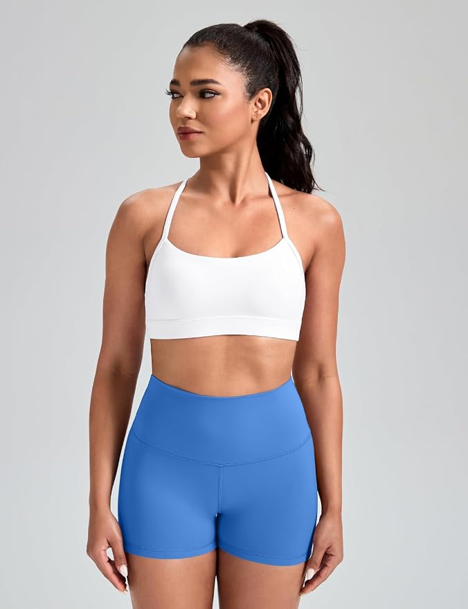 HeyNuts to Freest Womens Y Back Sports Bra, Spaghetti Strap Racerback Low Impact Workout Yoga Tops Padded A-C Cups *Updated