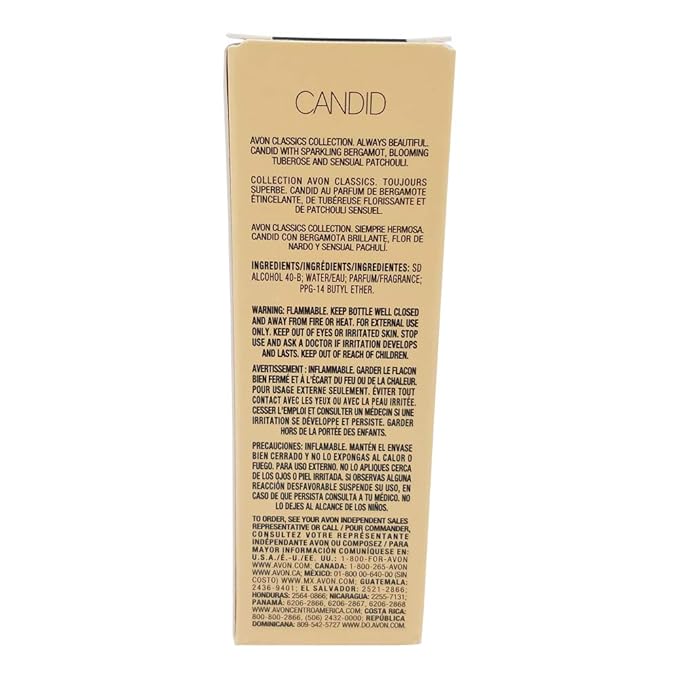 AVON Classics Candid Cologne for Men – 1.7 oz, Long-Lasting Amber Floral Perfume for Men with Bergamot & Patchouli – Mens cologne collection, Travel Size, Ideal Gift for Him