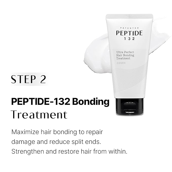 COSRX PEPTIDE 132 Glow Hair Care Set - Bonding Treatment + Bonding Oil Serum