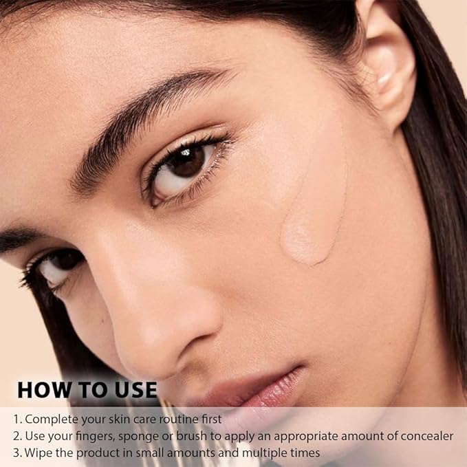 Kaely 2Pcs Under Eye Concealer for Older Women, Color Correcting Full Coverage Concealer for Dark Circles, Puffiness, Redness, Corrector de ojeras, Waterproof Anti Aging, Natural Matte Finish, Neutral