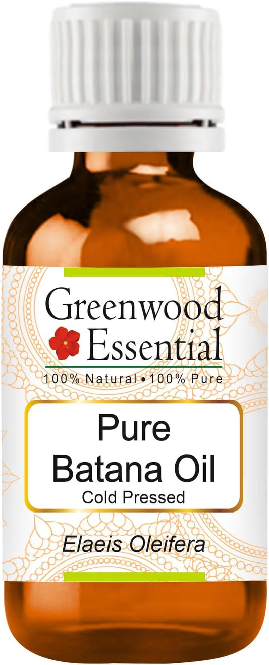 Greenwood Essential Pure Batana Oil (Elaeis Oleifera) Cold Pressed 50ml (1.69 oz)