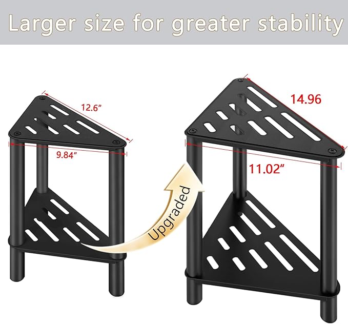 Shower Foot Rest, Shower Stool for Inside Shower, Stainless Steel Waterproof Shower Stool for Shaving Legs - Corner Bathroom Bench Seat with Storage Shelf for Small Shower Spaces