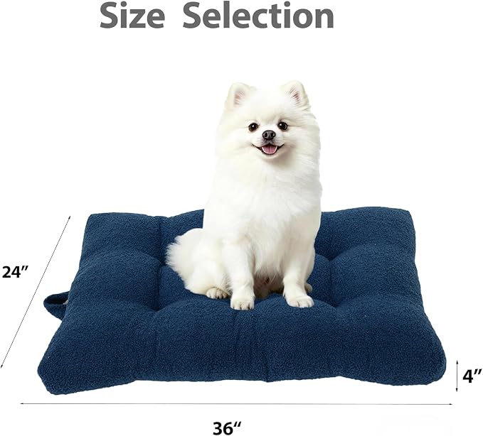 Washable Dog Couch Bed, Pet Sofa with Removable Cushion & Non-Slip Bottom, Orthopedic Plush Furniture for Medium/Large Dogs,Cat & Dog Loveseat.(Blue)