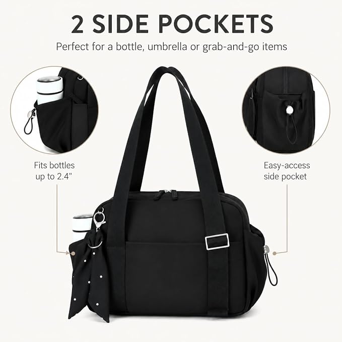 LOIDOU Aesthetic Mini Gym Bag for Women with Wet Dry Pocket, Lightweight Dance Ballet Gymnastic Small Tote Bag for Workout Yoga Clean Girl Lifestyle Overnight Weekend Trip