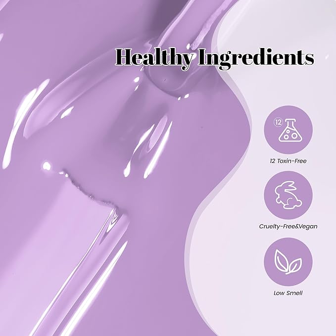 YTD Likomey Purple Gel Nail Polish,15ml Salon Home DIY Manicure and Pedicure Fall Winter UV Color Varnish,CS461