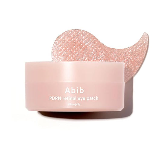 Abib PDRN Retinal Eye Patch, Hydrogel Masks for Dark Circles, Puffiness, Fine Lines, 60 Patches, 84g, with Niacinamide, K-Beauty Skincare